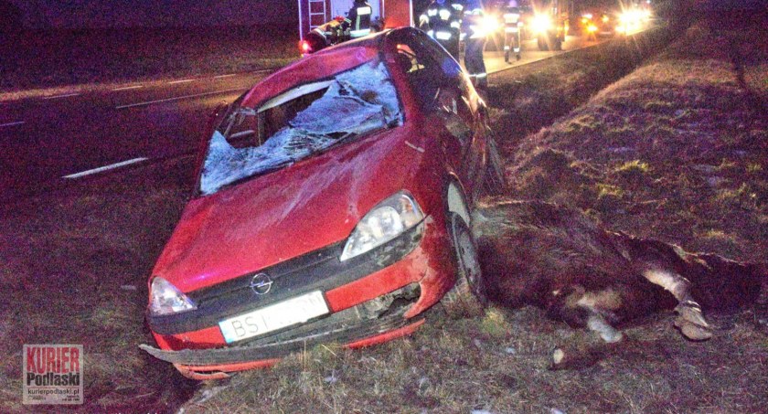 zdjecie przedstawia wypadek na DK19 fot Jacek S.Wasilewski
