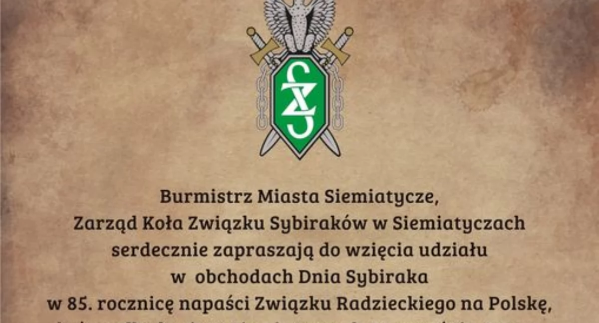 Święta i uroczystości, Obchody Sybiraka - zdjęcie, fotografia