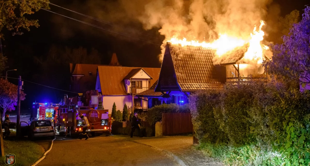 zdjecie pożar domu w Siemiatyczach, autor Łukasz Charlak Siemiatycze112