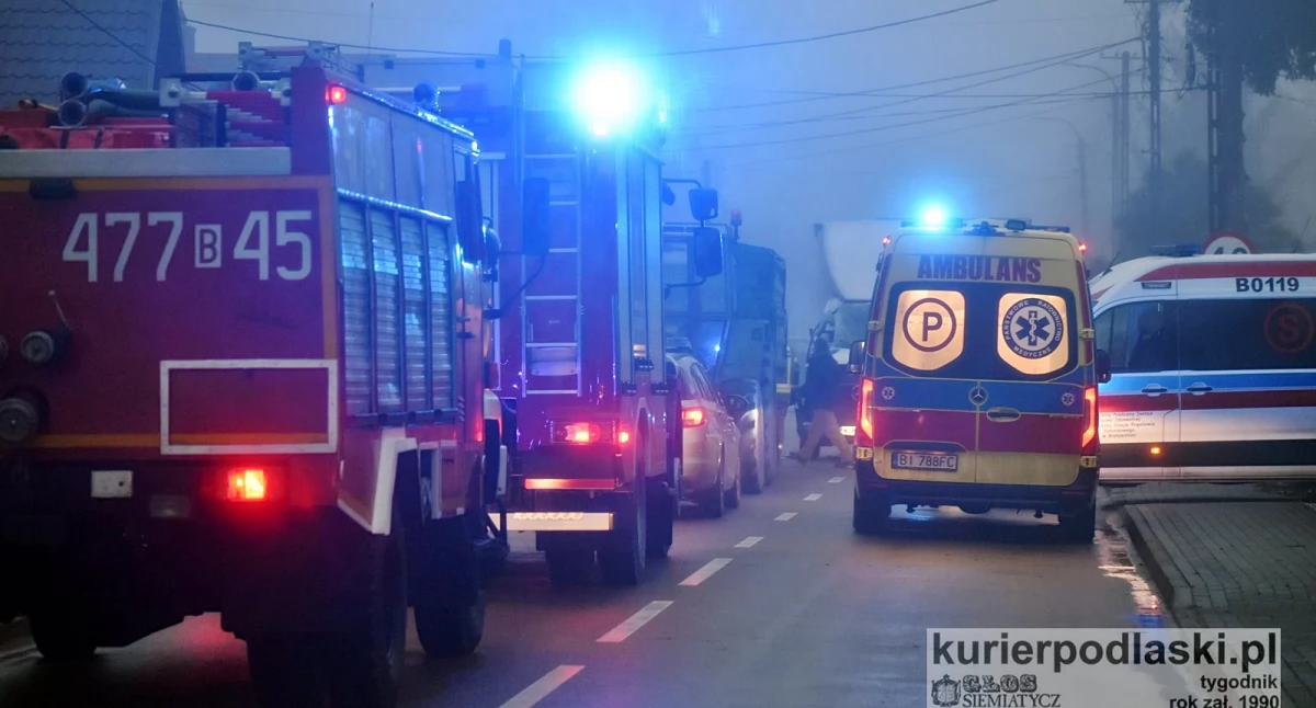 Wypadki drogowe, Zderzenie pojazdów Czartajewie osoby szpitalu - zdjęcie, fotografia