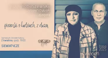 Grażyna Łobaszewska i Adam Nowak (Raz Dwa Trzy) wystąpią razem w Siemiatyczach