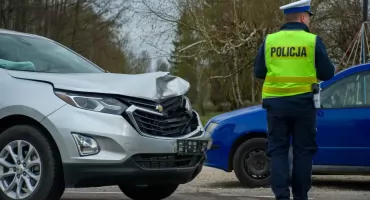 Zderzenie na drodze w Zajęcznikach 
