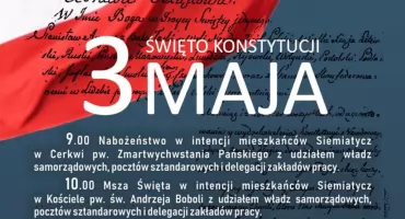 Obchody rocznicy uchwalenia Konstytucji 3 Maja w Siemiatyczach 